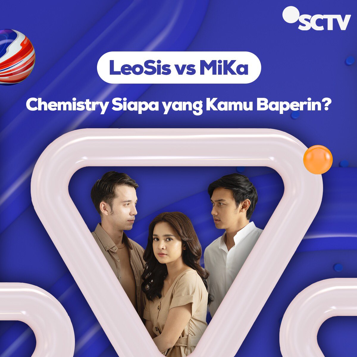 SCTV's tweet photo. Siapa yang nggak pernah ketinggalan buat nonton #BadaiPastiBerlaluSCTV? Menurut kamu, chemistry siapa yang paling kamu baperin? Tim LeoSis atau MiKa?!

#BadaiPastiBerlalu
#SCTVSinetron https://t.co/iUGZnHy3Tz