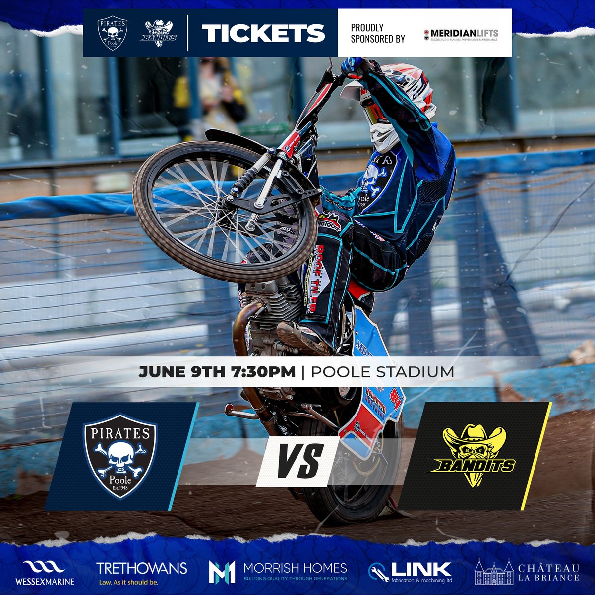 Poole Pirates Speedway (@poolespeedway) on Twitter photo #wheeliewednesday ft. <a href="/Ben84Cook/">Ben Cook</a>
ποΈ REMINDER | TICKETS NOW ON SALE for our opening home fixture vs <a href="/BanditsSpeedway/">Berwick Bandits Speedway</a> π poole-speedway.seatedly.com/events
Blocks of 4+ tickets available from tomorrow and 2+ from Saturday.
π¨ Code of Conduct π bit.ly/3vFIFAf
#piratepride #wheeliewednesday ft. <a href="/Ben84Cook/">Ben Cook</a>
ποΈ REMINDER | TICKETS NOW ON SALE for our opening home fixture vs <a href="/BanditsSpeedway/">Berwick Bandits Speedway</a> π poole-speedway.seatedly.com/events
Blocks of 4+ tickets available from tomorrow and 2+ from Saturday.
π¨ Code of Conduct π bit.ly/3vFIFAf
#piratepride