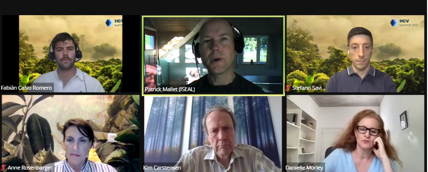 HCVNetwork's tweet photo. Our #Certification session is live with @RSPOtweets @Bonsucro @FSC_IC @RnfrstAlliance @RubberPlatform, @BCICotton and @ISEALalliance #HCVSummit #SharedValues https://t.co/MHRfbsgZLc
