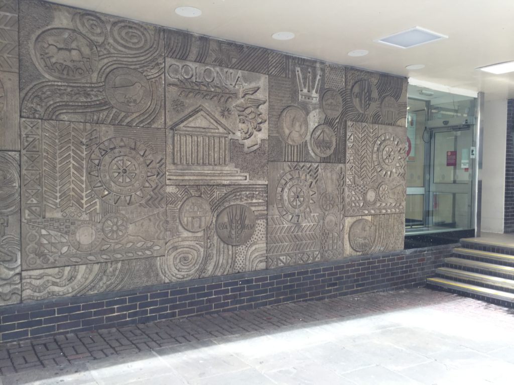 ColCivicSociety's tweet photo. Perhaps we're fortunate here in #Colchester that #HenryCollins (1910-1994) and #JoycePallot (1912–2003) lived and worked here.
Their first mural in concrete was made in 1969 in Colchester - a commission for the @sainsburys in Priory Walk .
More:
https://t.co/gygkmGzCUZ https://t.co/xkffwmk5P9