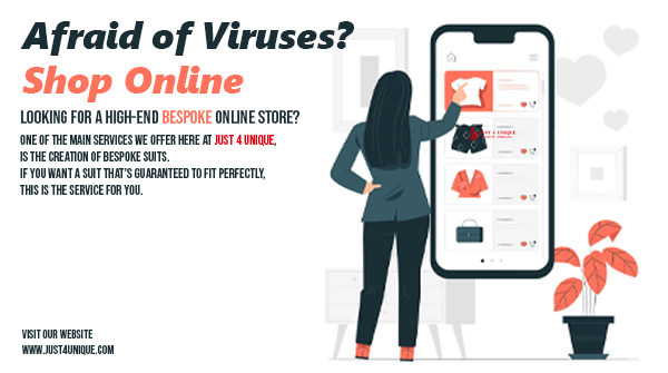 whitemarie716's tweet photo. Afraid of Viruses? Shop Online by Just 4 Unique
Looking for a high-end bespoke online store? One of the main services we offer here at Just 4 Unique, is the creation of bespoke suits. https://t.co/tz3kgtbLbY today.
#justforunique  #just4unique  #uniqueclothes  #trendyclothes https://t.co/xI8bW5N1rw