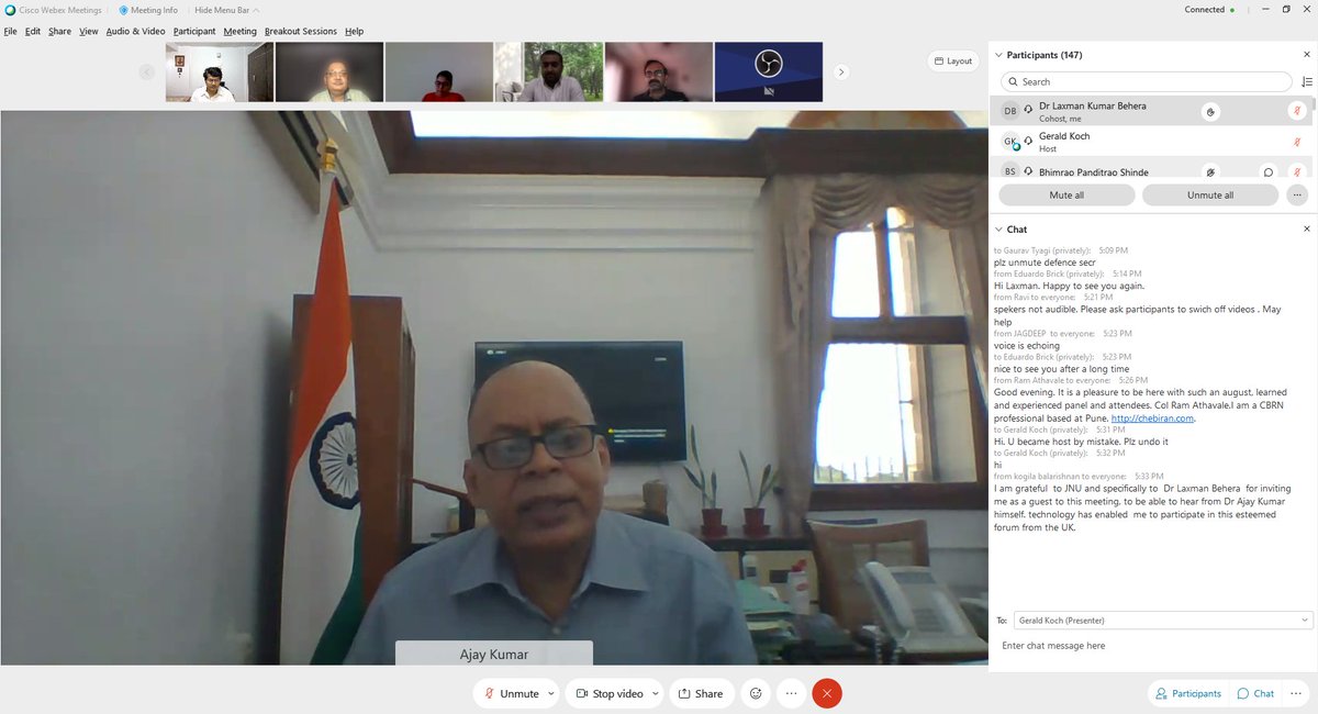 LaxmanKBehera's tweet image. A very comprehensive & illuminating talk on #NationalSecurity #Reforms by @drajaykumar_ias, Def Sec at @JNU_official_50, chaired by VC @mamidala90,