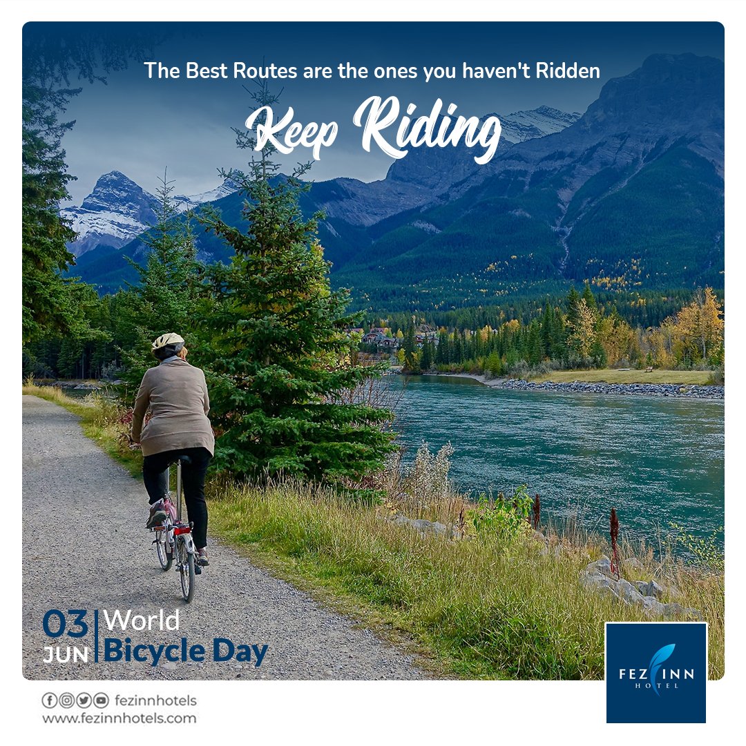 FezinnHotels's tweet photo. The bicycle is an affordable transport and does not threaten the environment either and thus gives a win-win situation to society. 
Happy World Bicycle Day!
Fezinn Hotels
Call us : 
+917034700020 , +914953500020
Email:
reservations@fezinnhotels.com
https://t.co/hYFKgWDfwV https://t.co/ZkQcuU3qiX