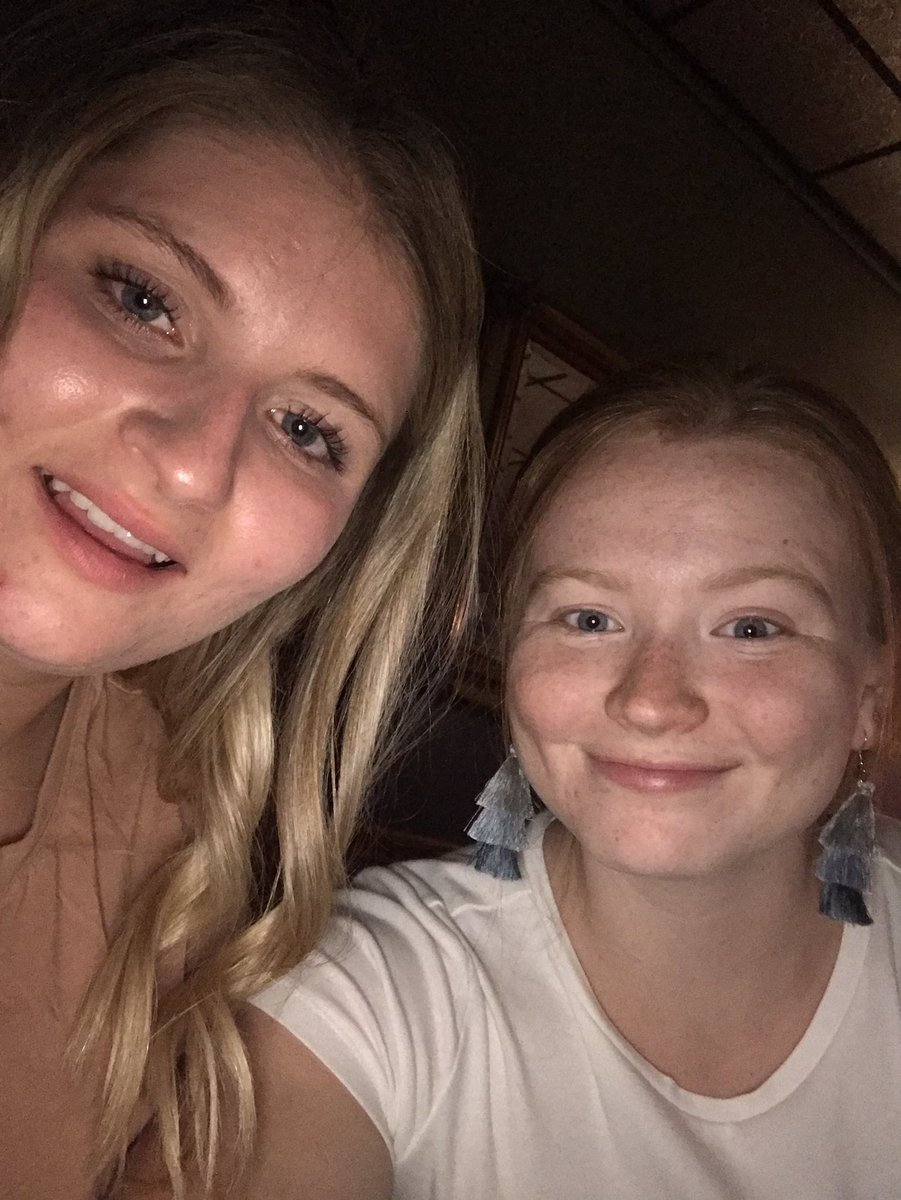 anna_mcnabb5's tweet photo. -10/10 would not recommend getting friends as amazing as these two because it makes saying goodbye basically impossible. @taylorvb15 @volleychick08 https://t.co/YRhxE0pK0h