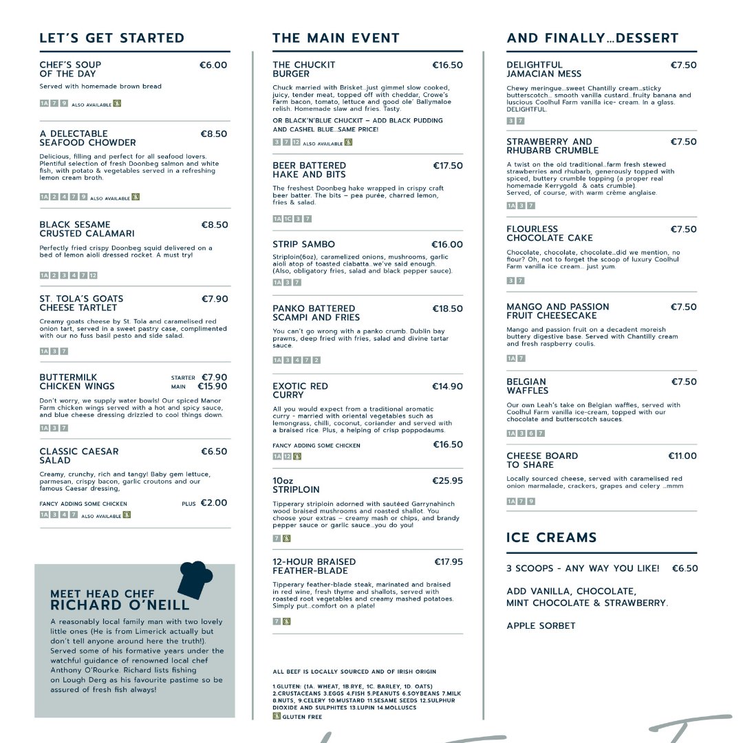 KillaloeHotel's tweet photo. 🍽 Introducing O’Briens Bar &amp; Restaurant!

If you’re celebrating an anniversary or just catching up with old friends, the meals in our restaurant will make every occasion a special one.

O’Briens Bar &amp; Restaurant is currently only open to guests in line with Gov guidelines. 1/2 https://t.co/41D3tlVnh8