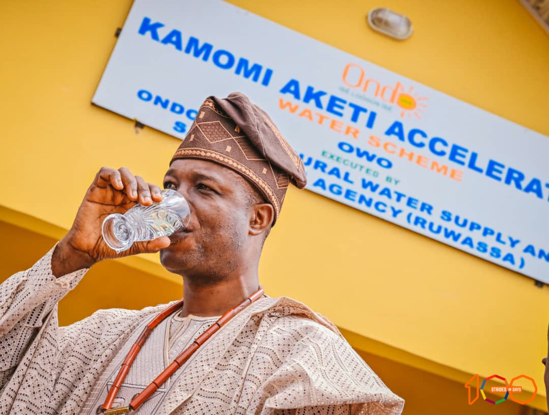 SituationRMondo's tweet photo. Commissioning of Kamomi Accelerated Water Supply Scheme in Owo. 

#PMG 
#Aketi100Days https://t.co/nSxHICarSF