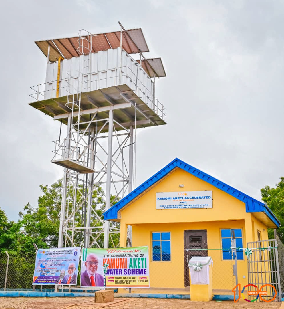 SituationRMondo's tweet photo. Commissioning of Kamomi Accelerated Water Supply Scheme in Owo. 

#PMG 
#Aketi100Days https://t.co/nSxHICarSF