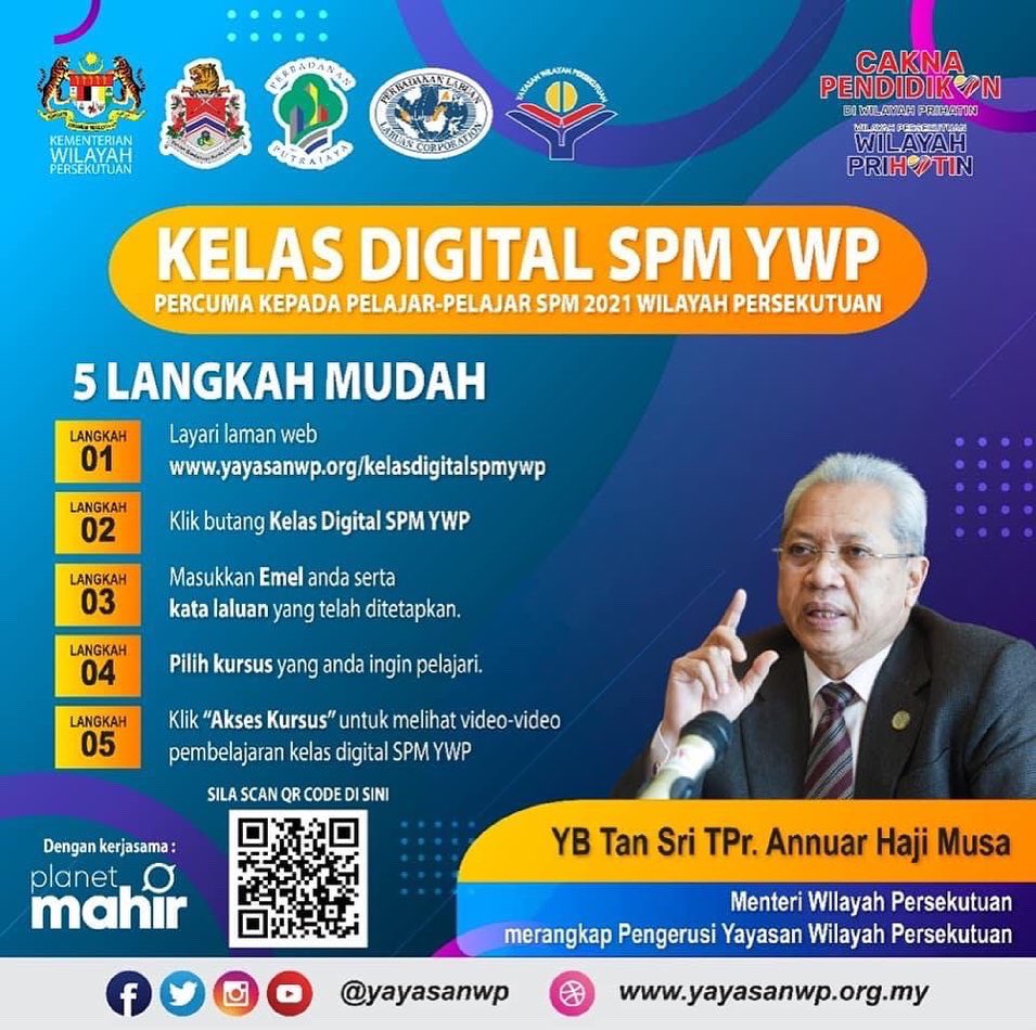 LabuanCorp's tweet photo. Berita gembira untuk adik-adik khususnya di WP Labuan yang bakal menduduki SPM π Tuisyen online PERCUMA untuk 20,000 calon SPM di Wilayah Persekutuan. Berikut merupakan langkah-langkah untuk mendaftar!
#WilayahPrihatin
#PLprihatin
#KitaPantau
#StopCOVID19
#KitaJagaLabuan https://t.co/UUhuU2i0qk