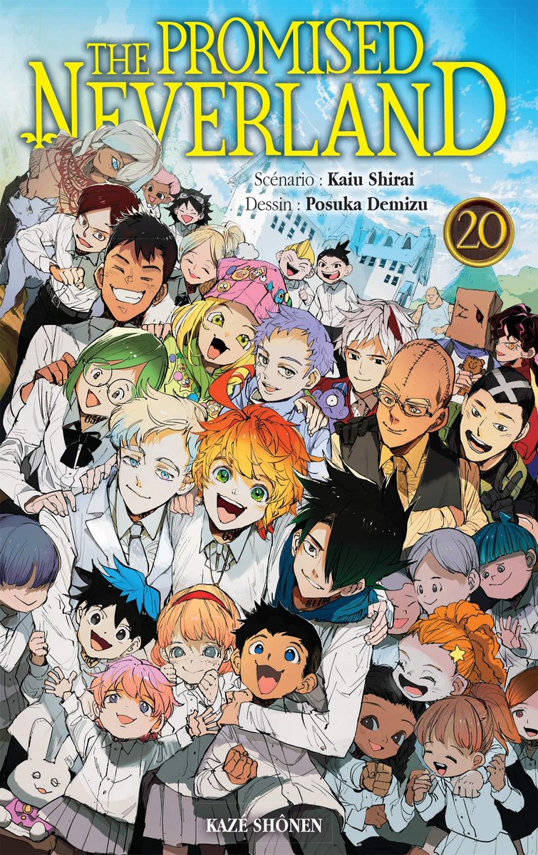 TPN_FR's tweet photo. Le coffret collector qui contient le tome 20 (final), le 3ème roman, un marque page métallique et 2 bracelets, est également sorti aujourd'hui en France !

#ThePromisedNeverland https://t.co/z8rgBFpJfZ