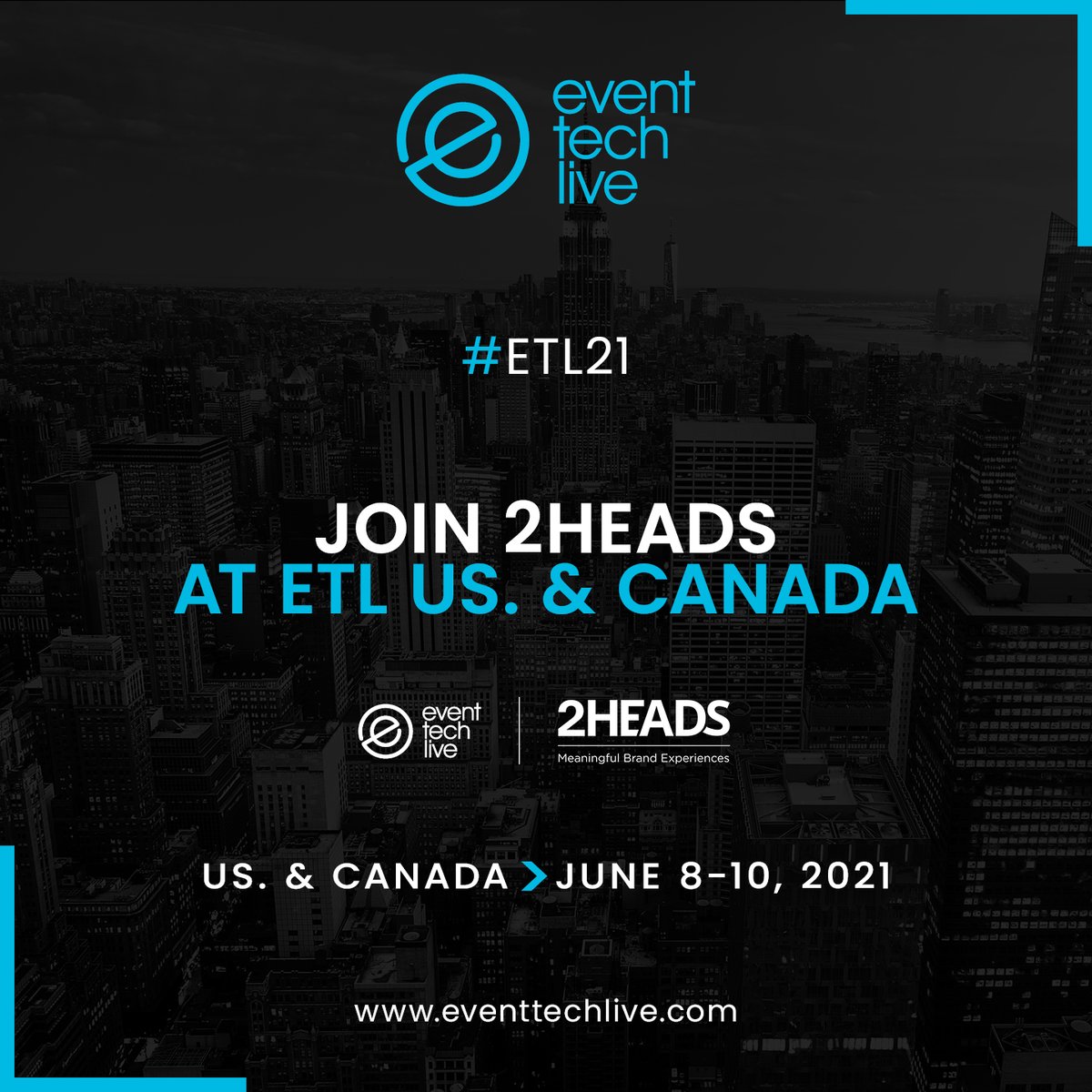 weare2Heads's tweet photo. Only a week left until Event Tech Live USA & Canada kicks off, and we have a few VIP all access tickets left to give away. Please contact us on hello@2heads.com
#event #networking #conference #tech #eventechnology #eventtechlive #USA #hybridevents #liveevents #digitalevents https://t.co/Fbzj6o9MWj
