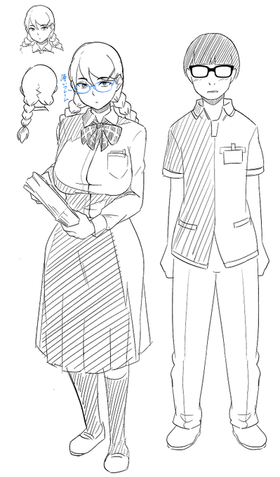 次回漫画の穴と棒です
久しぶりのメガネヒロイン 