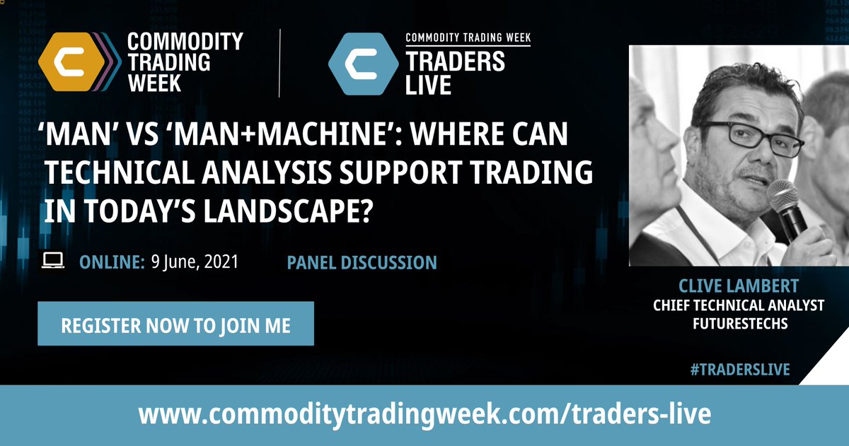 FuturesTechs's tweet photo. I’m looking forward to speaking at Commodity Trading Week, taking place online on 7-11 June. Join me and 3000 other industry professionals taking part – register your place here https://t.co/h6zyaUPnXX 

#commoditytradingweek #commoditytrading #commodities #traderslive https://t.co/RGVqXOyeph