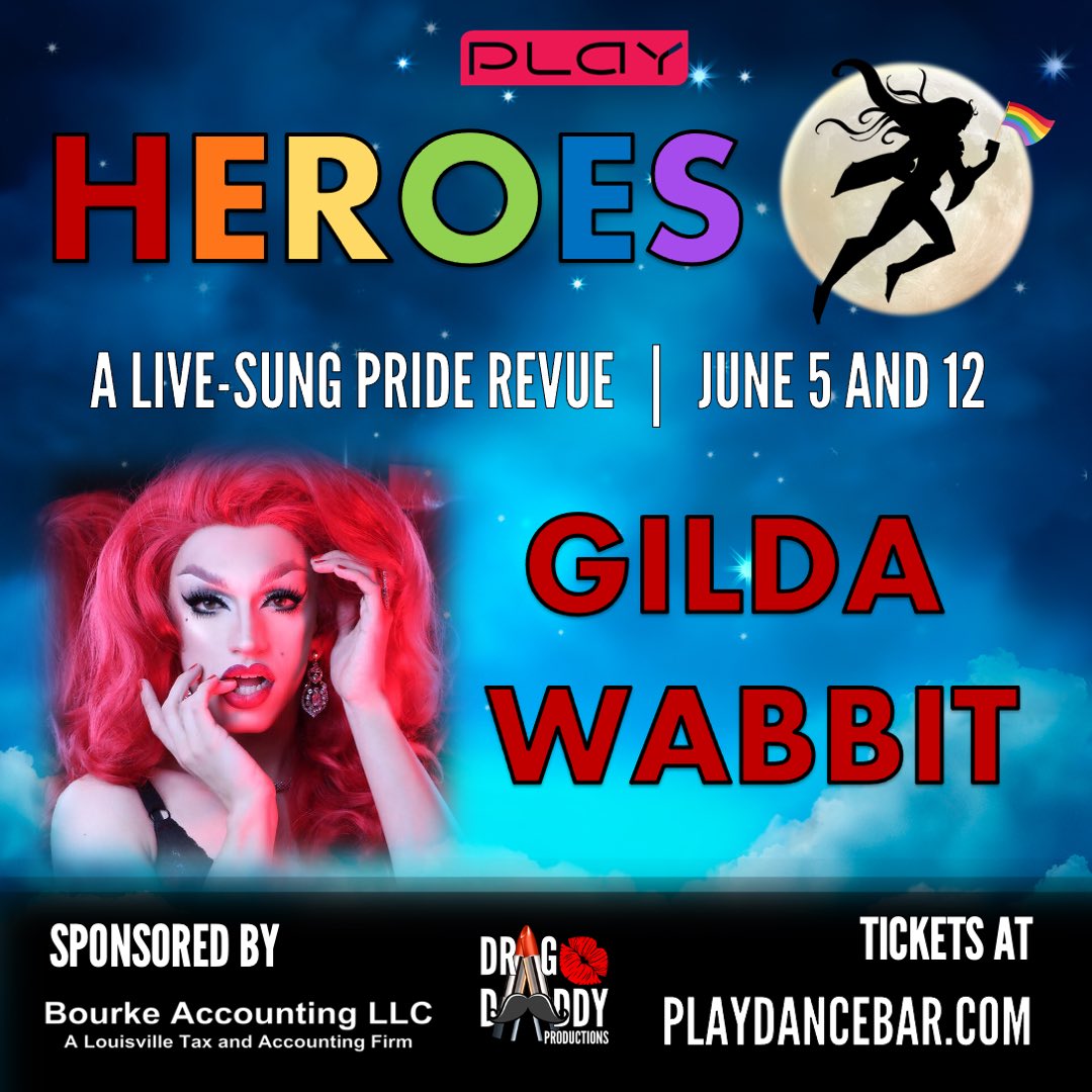 DragDaddyPro's tweet photo. Drag Daddy's HERO of the Day is @gildawabbit. Catch Gilda and the rest of our HEROES on 6/5 and 6/12. Tickets available at https://t.co/0mbIDHrAlS #dragdaddy #ddp 💋💄 https://t.co/fAZSE1qWcu
