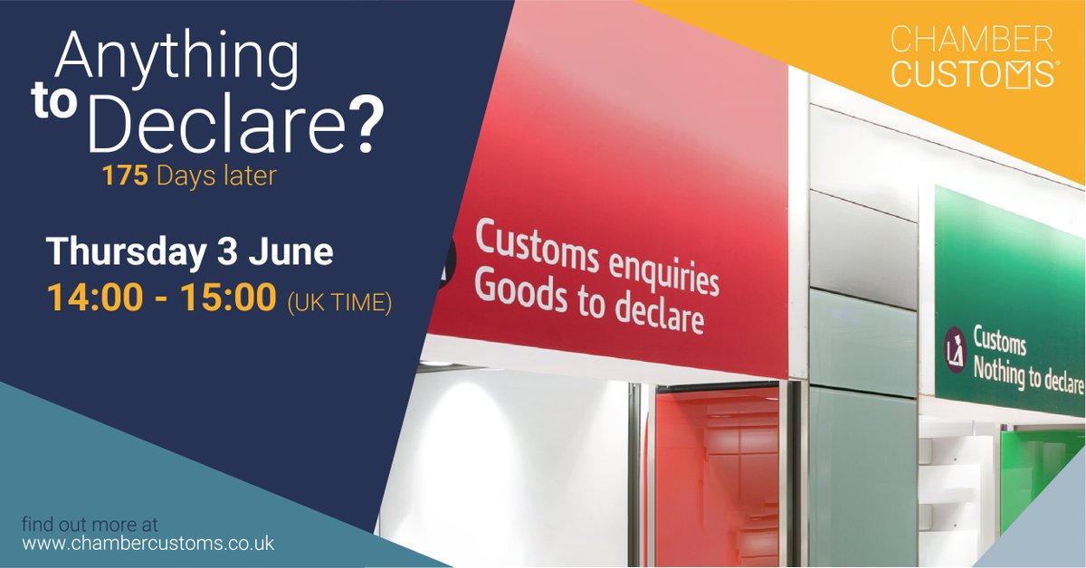 britishchambers's tweet photo. Join us tomorrow to understand your responsibilities with declaring customs declarations. 

Find out what is needed in making a full declaration for EU imports that arrived after 31/12/20 in this online webinar 👉https://t.co/WLdVTs5ffG https://t.co/pB6ETgIlxa
