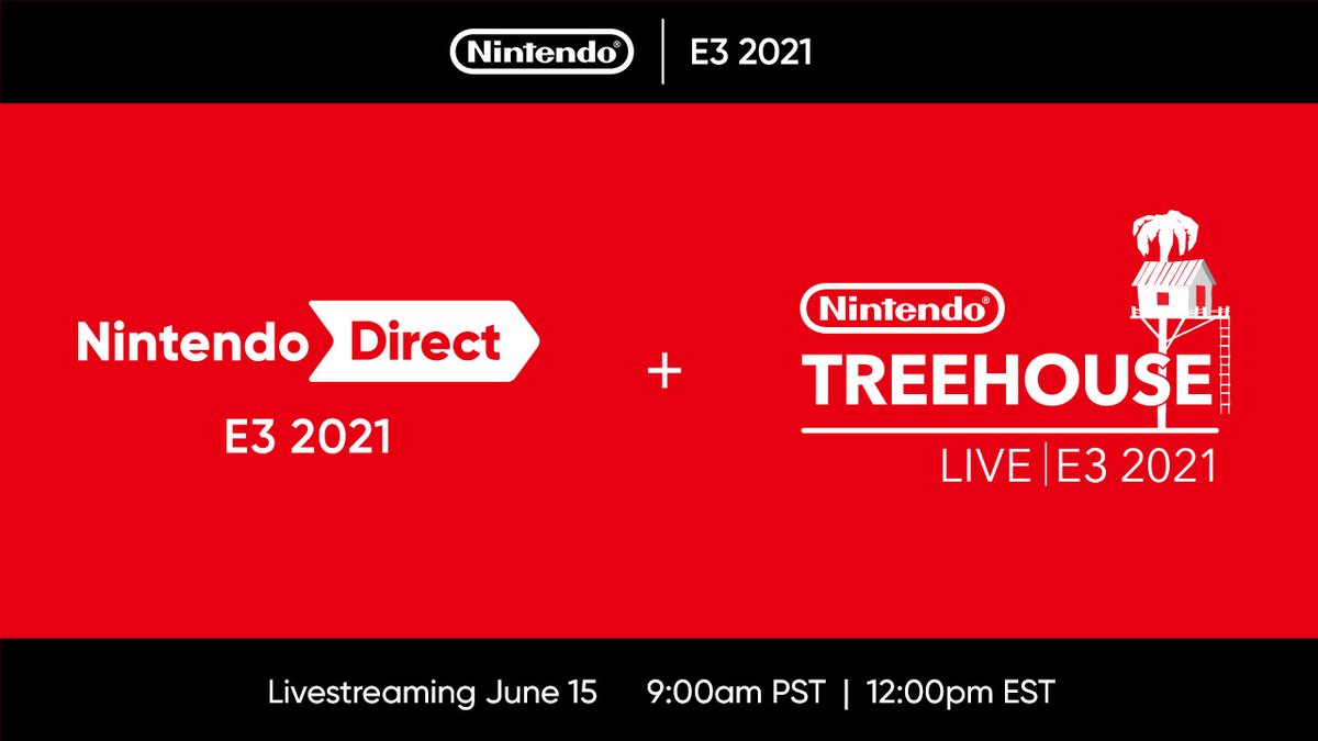 Urskive tuberkulose Rektangel Nintendo of America on Twitter: "🗓 Nintendo at #E32021: 6/15, 9am PT! Tune  in for a #NintendoDirect with roughly 40 minutes of info focused  exclusively on #NintendoSwitch software, mostly releasing in 2021,