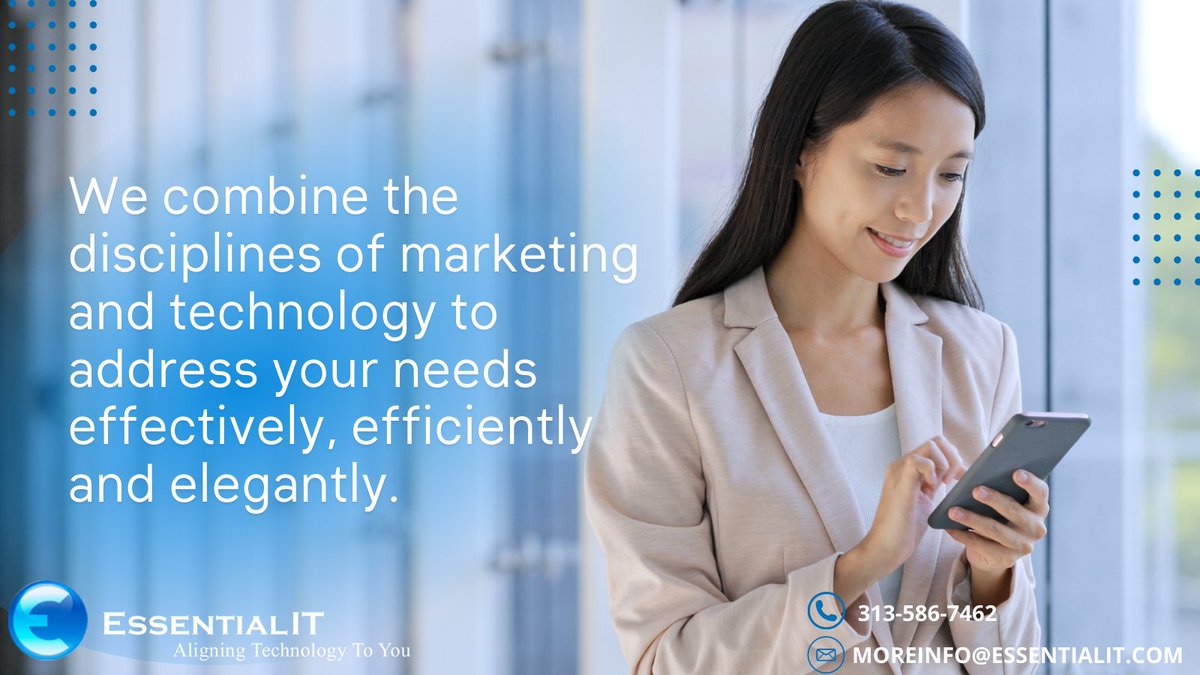essentialit's tweet photo. Essential IT is your multidisciplinary partner specializing inbound marketing, brand strategy, cloud software, and much more. 💻

Find out how Essential IT’s experts can help your business: https://t.co/fRnxqcWyGU.

#EssentialIT #InformationTechnology #WebDesign #Productivity https://t.co/eLgjPUfmUf