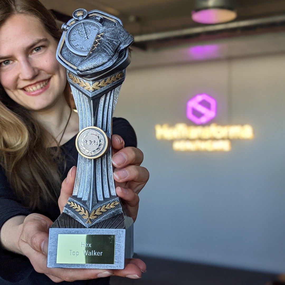 HexTransforma's tweet photo. National Walking Month has come to an end and the overall Top Walker of the month is Ieva! 🏆 She did 346,710 steps in total which roughly equates to 264 kilometres – that’s like walking from London to Liverpool! 🚶♀️🚶♀️
#WalkingMonth #GoTheHextraMile #HexTransforma https://t.co/nsYHEEW8dM