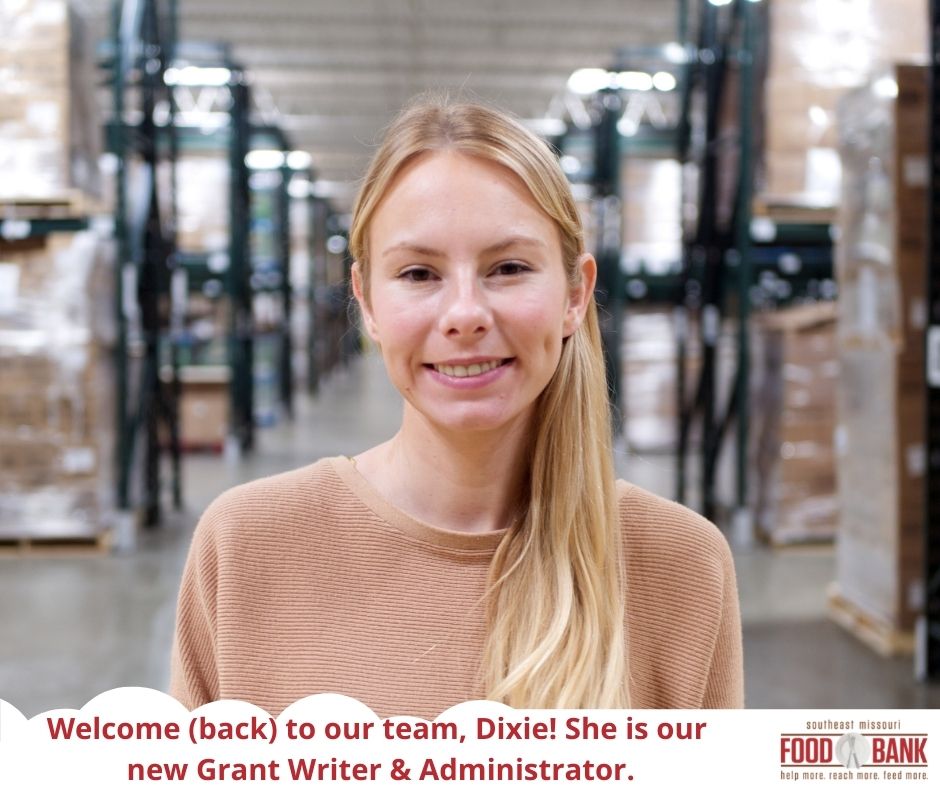 Welcome to the team, Kim and Dixie! You might see Kim out and about at the pantries as she is our new SNAP Outreach Coordinator. And some will remember Dixie from her previous time working with us but she's back and now into the role of our Grant Writer &amp; Administrator.