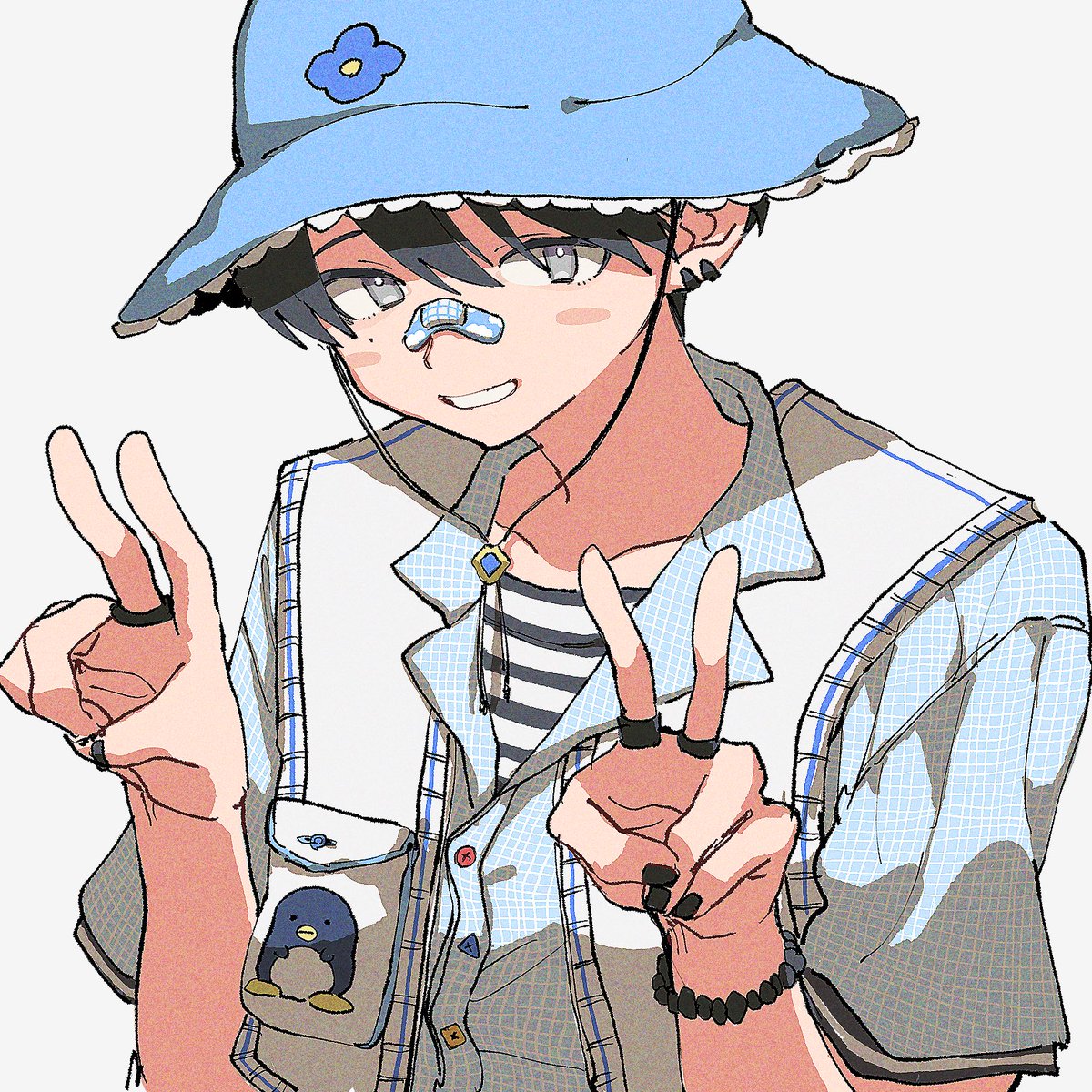 「青空コーデ🧢 」|ikiruのイラスト