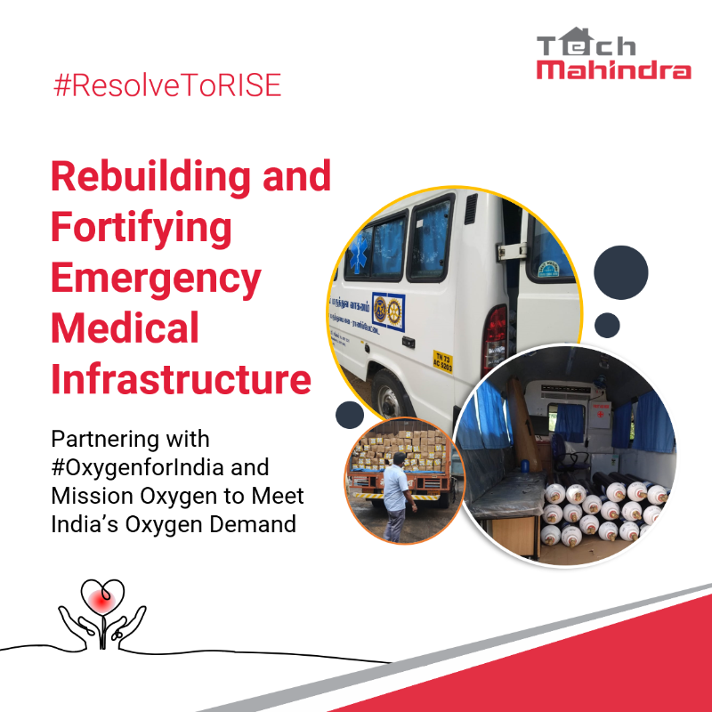 tech_mahindra's tweet photo. There's no denying that the pandemic has disrupted socio-economic balance in our country

But at the forefront is our @techmahindracsr army, who belied the odds &amp; continue to serve through each wave of pandemic

#ThankYouTMF &amp; your #ResolveToRISE

More: https://t.co/IPi7DEXVhx