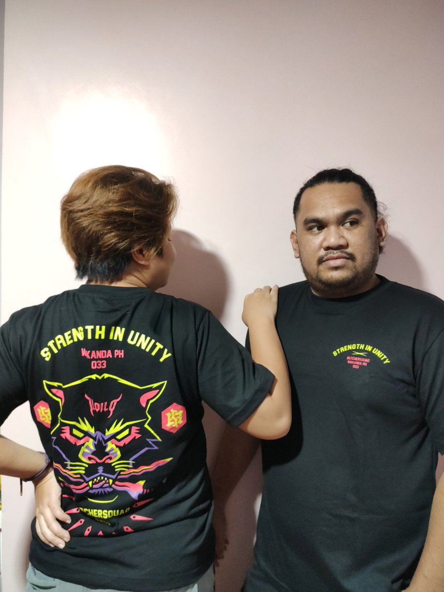 Pwede pang couple shirt 👌

Butcher Squad PH
033 Strong
To be released soon

#phiippines #iloilo #iloilocity #SupportLocal #ilonggo #supportlocalbusiness #clothingline #clothing #lifestyle #lifestylebrand #apparel #builtforthekill #WakandaForever #wakanda
