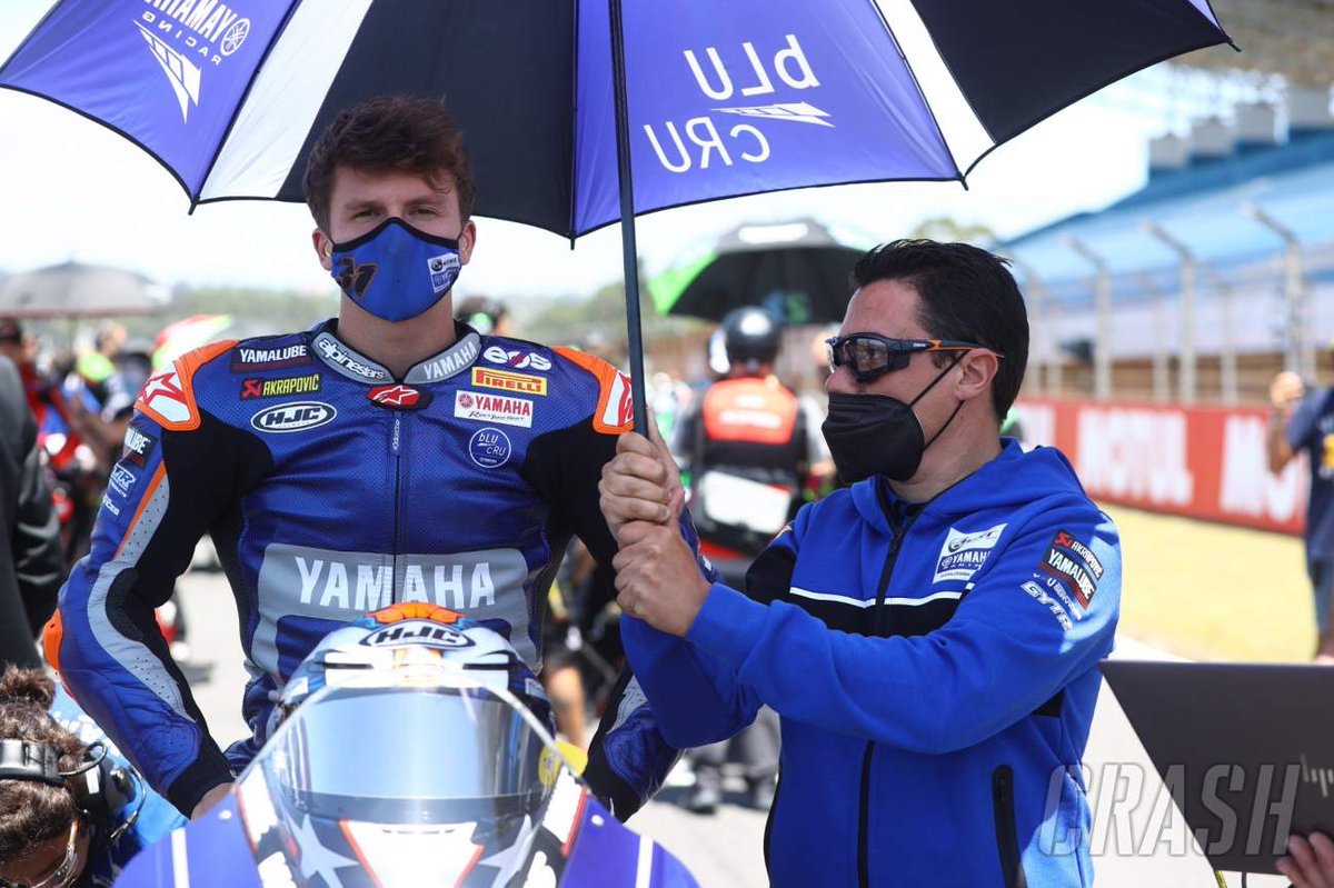 Gerloff suffers more disappointment after contact with Rinaldi. Garrett Gerloff’s great start to the final WorldSBK race in Estoril was a short-lived one as he lost control of his R1 and hit Michael Rinaldi on the second lap - causing a second... via Crash ow.ly/4Ono102LcWM