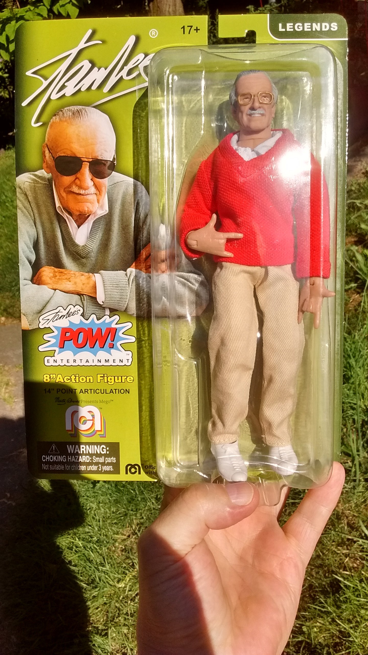 Mego Stan Lee Sweater with Spider Hands 