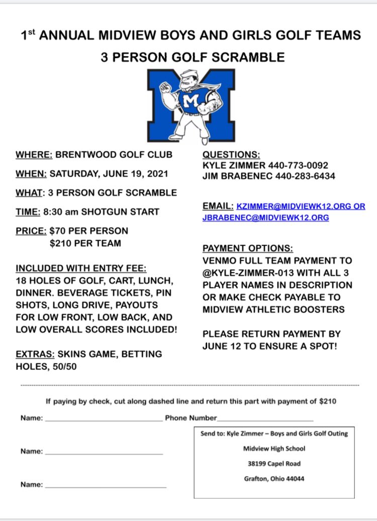 Our golf outing is 2.5 weeks away. There are still spots but it is filling up! Don’t miss out!