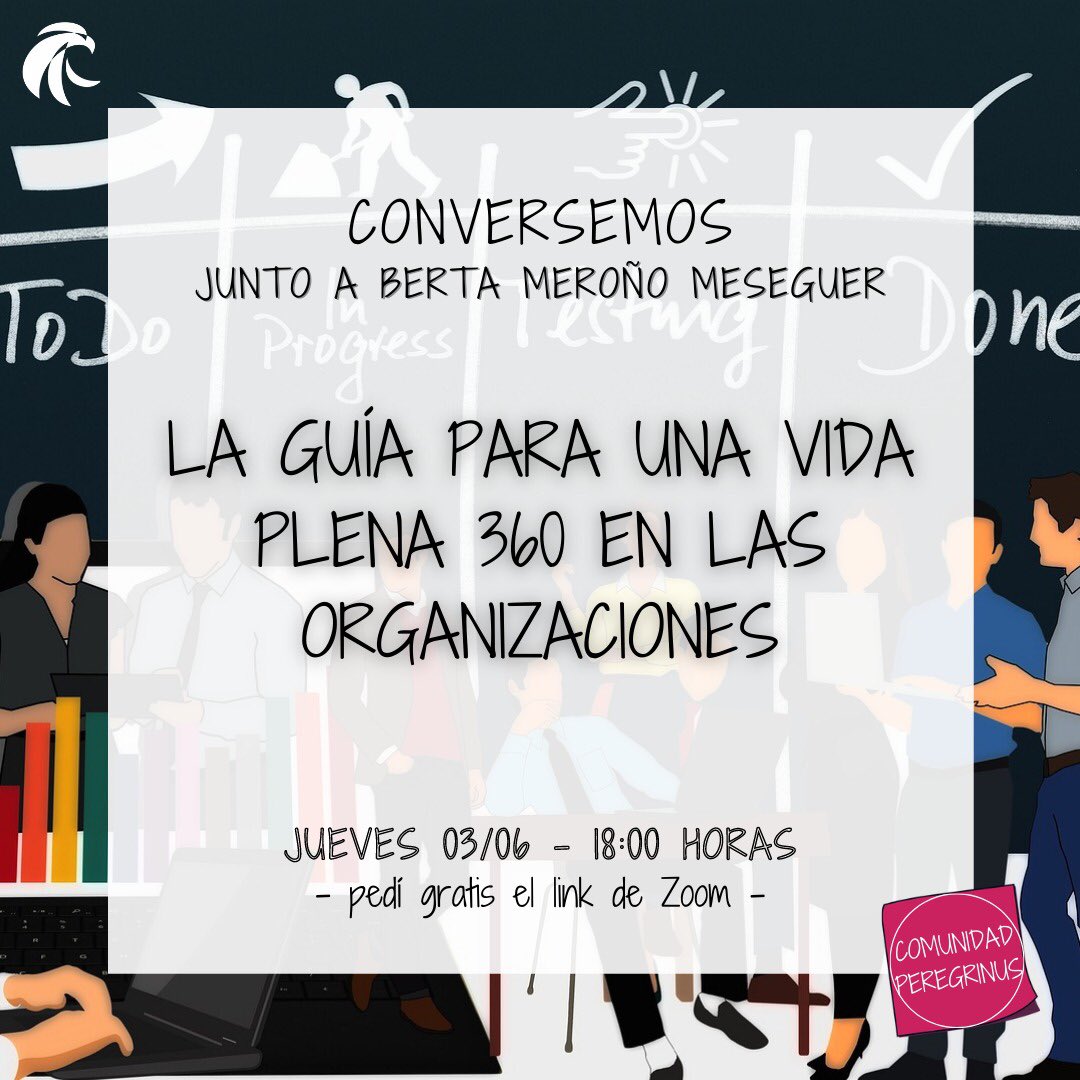 Este jueves de #comunidad, <a href="/BertaMerono/">Berta Meroño Meseguer</a> nos trae algunas herramientas para que llevemos a un nivel consciente aspectos relacionados al ser y al hacer de las personas, para lograr un impacto en los resultados de la organización💪🏻

Pedí gratis el link de zoom 🤩