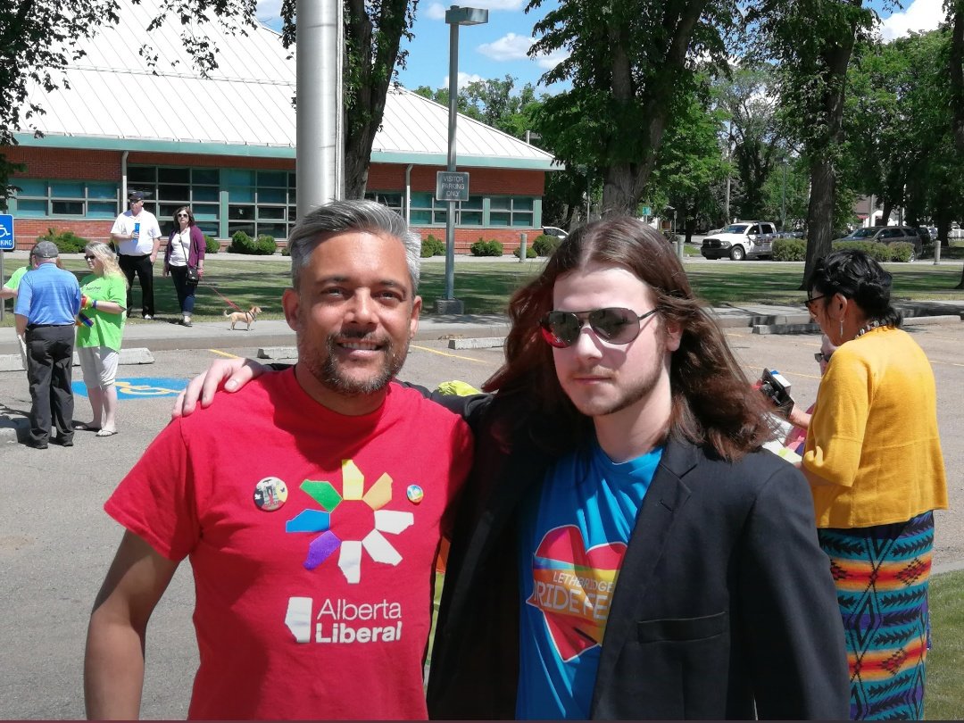 DevonHargreaves's tweet photo. #TaberPride 2018 with @Dave_Khan feels alot further back than three years ago! My, how time flies. https://t.co/Z2JJVnjPxI
