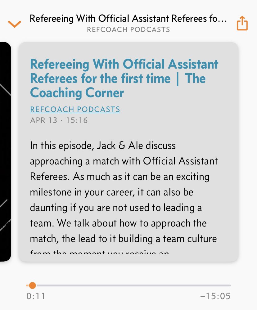 ourmanintheusa's tweet photo. Wow - what a luxury, just been told I have been assigned two minders, sorry Assistant Referees for my third game this weekend. I wasn’t expecting that. Best I listen to this episode from @TheRefCoach #referee https://t.co/tb836ZZ9wF