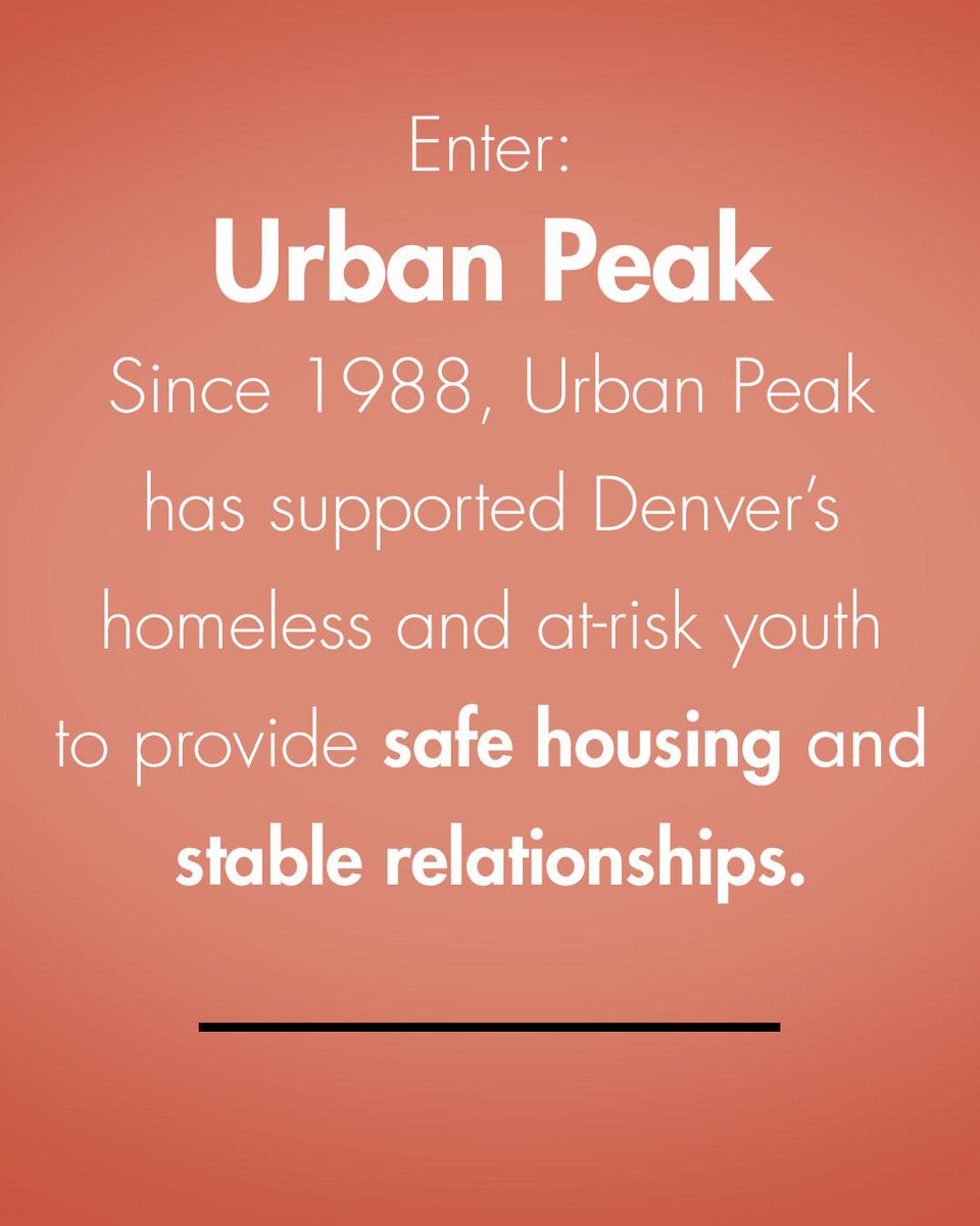 LGBTQ+ youth are more likely to experience homelessness than their peers. We believe everyone deserves an equal seat at the table and the chance to thrive, which is why we’re making a $10,000 donation to Urban Peak.  Join us by donating - bit.ly/34K55Eg