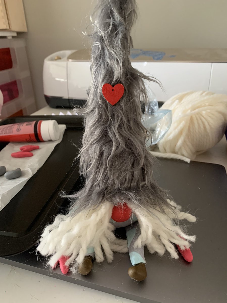 MadeJustBecause's tweet photo. Handmade gnome with fimo hands and feet #handmade #gnome #fimo #handcrafted https://t.co/oRolN3Z7NZ