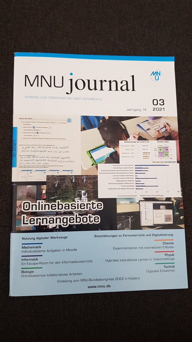 Das neu #MNUjournal bietet viele neue Impulse für den #MINT-Unterricht und eine Einladung zum #MNU113 ist auch dabei. Reinschauen lohnt sich! 🤩
#MNU_Bund #MNU_RLP #twlz