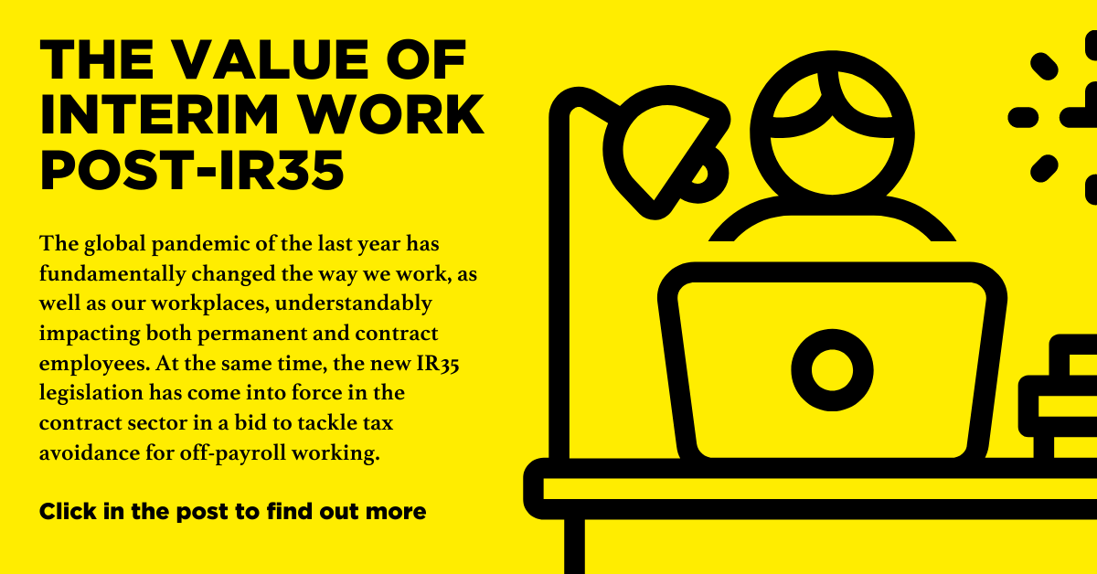 Consultancygrp's tweet photo. How has IR35 affected your work life? We look at the value of interim work in a post-IR35 world. Click here to read more: https://t.co/bVxrdeguoR https://t.co/GQ5meTsDk6