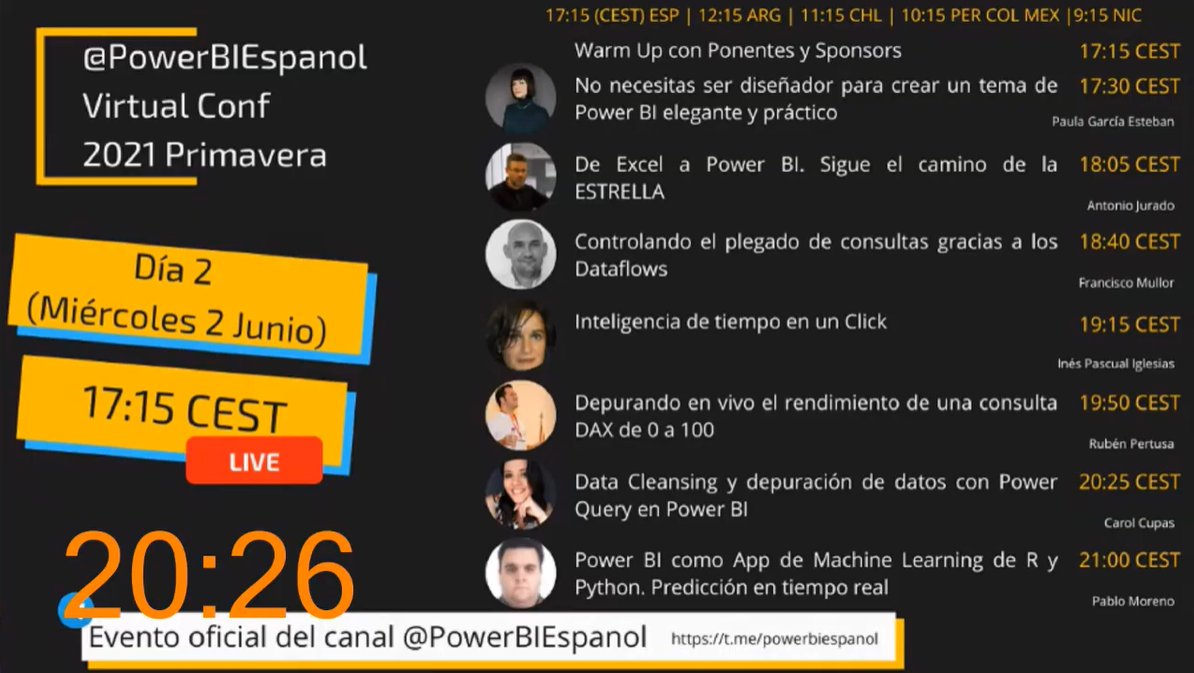 Paula_G_Esteban's tweet photo. ¿Y estos nervios? Qué poca seriedad 😂 Os veo en nada en la #PowerBIVirtualConf!! No necesitas ser diseñador para crear un tema de #PowerBI elegante y práctico 📊😉 #visualizaciondedatos https://t.co/6IiycYs6yL