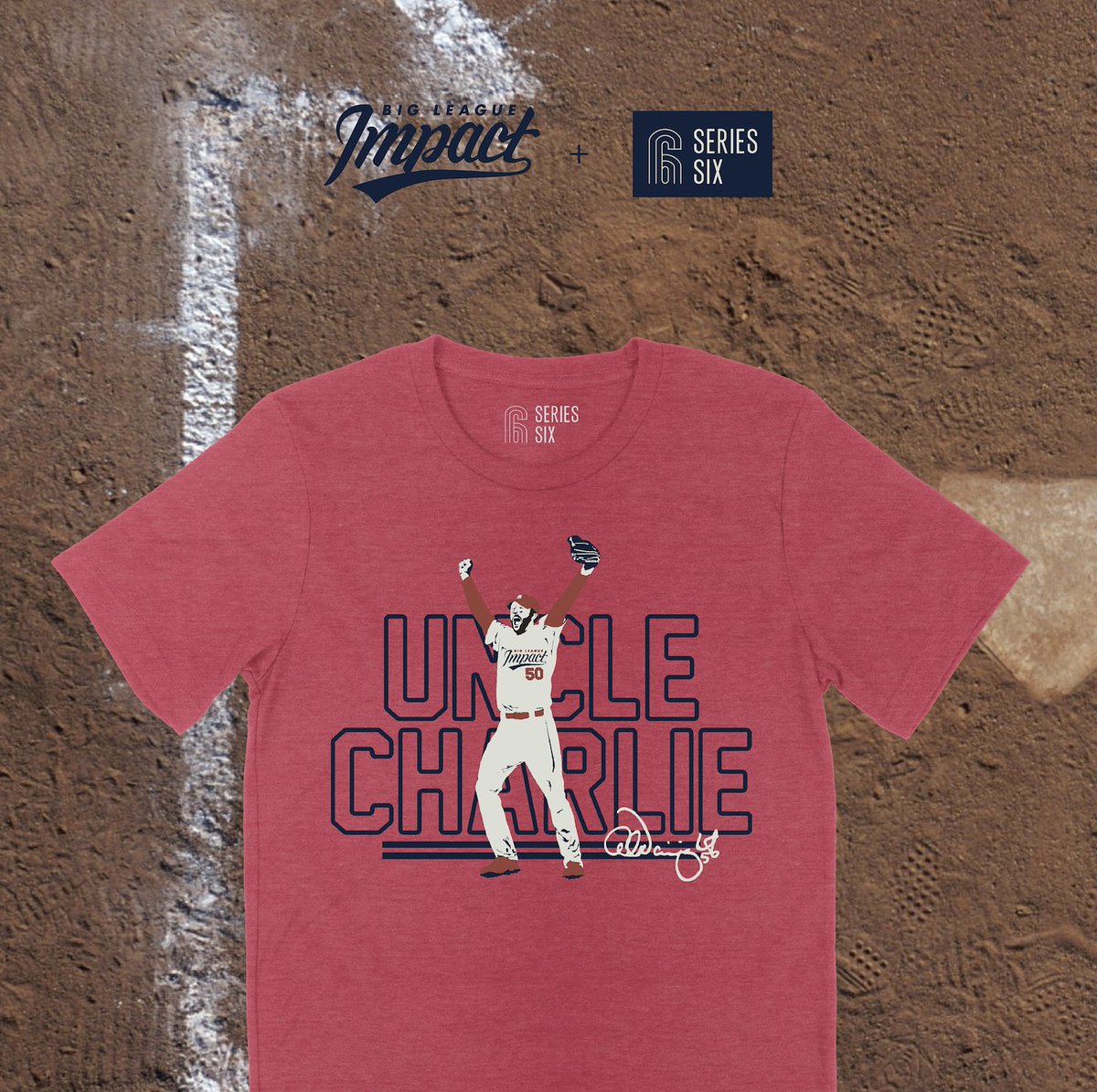 NEW! June Charity Shirt of the Month in partnership with <a href="/BigLeagueImpact/">Big League Impact</a> founded by <a href="/UncleCharlie50/">Adam Wainwright</a> seriessixcompany.com/products/uncle…