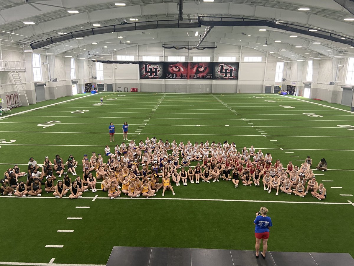 District wide cheer camp!!! Great to see all four high school teams working hard and having fun👍