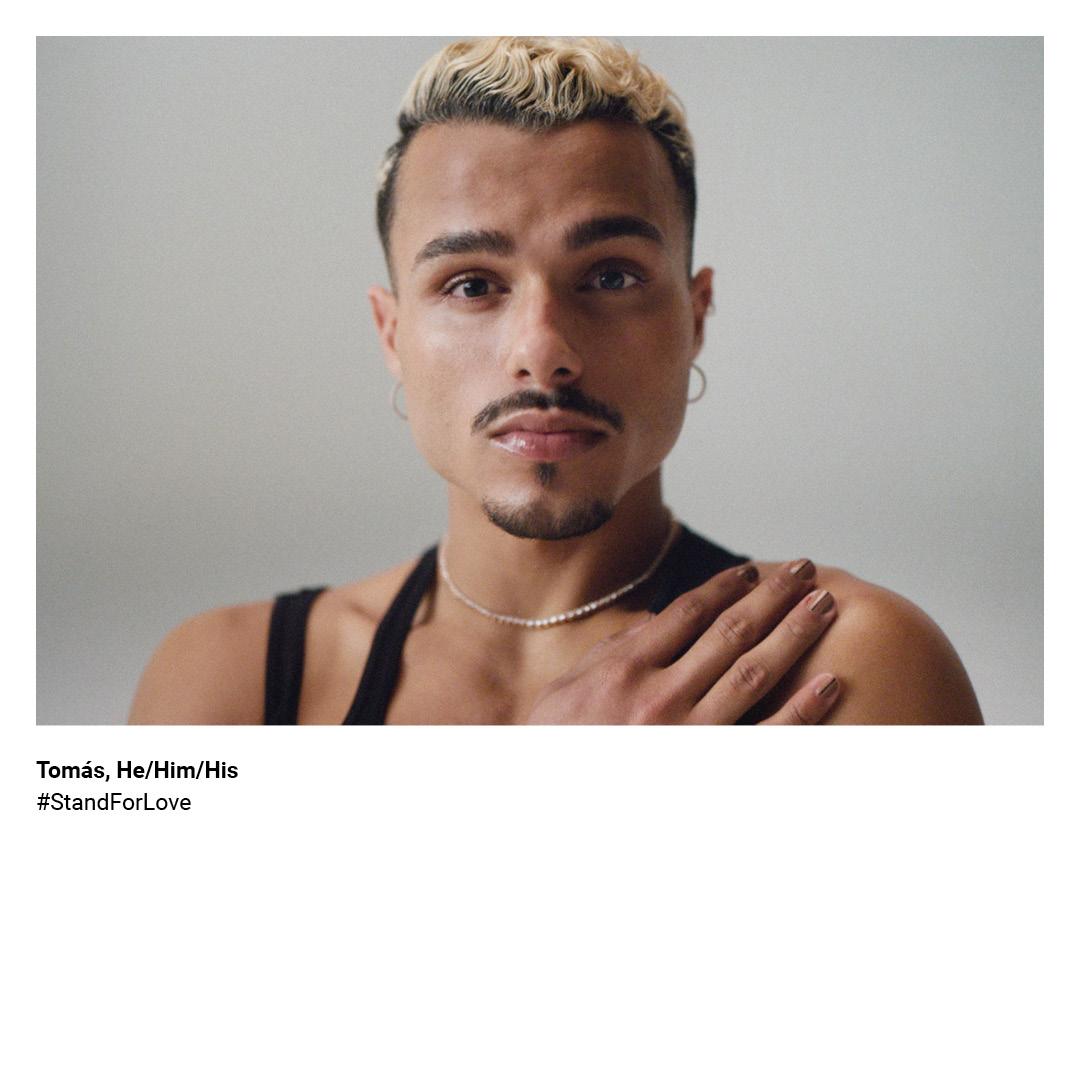 TiffanyAndCo's tweet image. “I stand for being myself, fully." 
-
Meet Tomás. This Pride Month, we’re highlighting New Yorkers from the LGBTQIA+ community. Each voicing what they stand for, it all comes down to love: bit.ly/3x4YyR5 #StandForLove #Pride #TiffanyAndCo