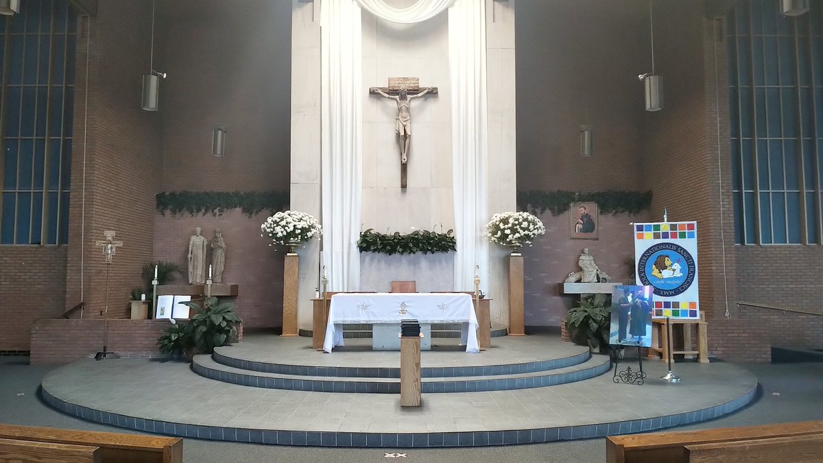 sfismd's tweet photo. @StCamillusMD Church is set and ready for tonight's graduation mass and distribution of diplomas.

Tonight's group is the 11th class to graduate from SFIS. It includes 8 students who started as 3-year-olds when we opened in 2010 and 2 kids who started as 2-year-olds in 2009. https://t.co/nh41XrengI