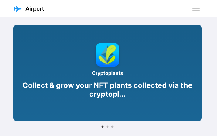 getcryptoplants's tweet photo. Thank you for the feature @AppAirport @jsngr <3

We are live on the best beta app store in the world! https://t.co/aT6CxCeXwt

Check us out there and many more amazing apps on @AppAirport https://t.co/ObE84lfq5y