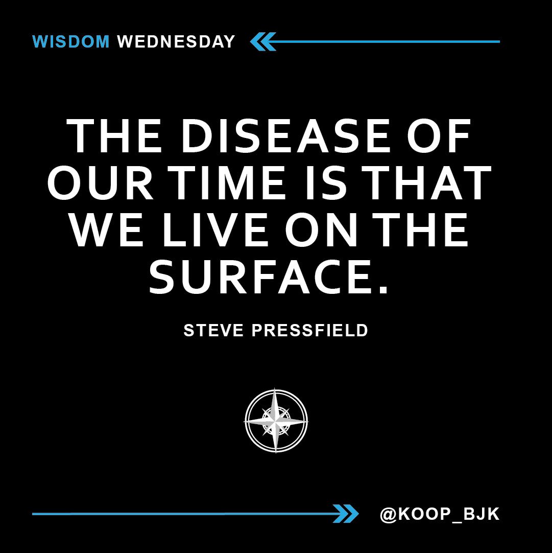 “Going Deep THE Competitive Advantage!” #WisdomWednesday