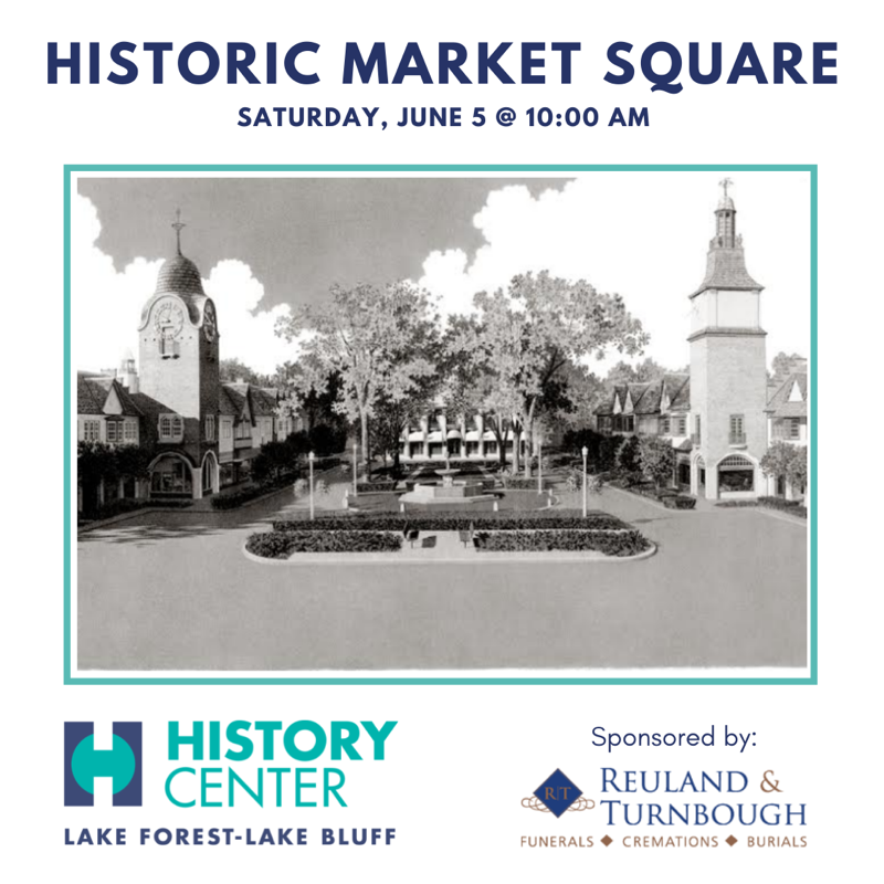 Learn about the history of Market Square! Get a unique guided tour of Howard Van Doren Shaw's blueprint for America's first outdoor mall with Laurie Stein, History Center curator, this Saturday (6/5) at 10am.  Register here: bit.ly/3plDinq