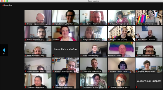 CorkLGBTweek's tweet photo. Lots of great interactions, discussions and sharing among @RainbowcitiesO #LGBTIPolicy #Europe4Citizens #pridemonth. Thanks everyone @JulianeSteeger @manuelrvqz delighted to represent @corkcitycouncil #LGBTInterAgency and #Ireland @KieranO33406345 @AilsaSpindler @Siobhan_ODowd https://t.co/a0EOO26tOe