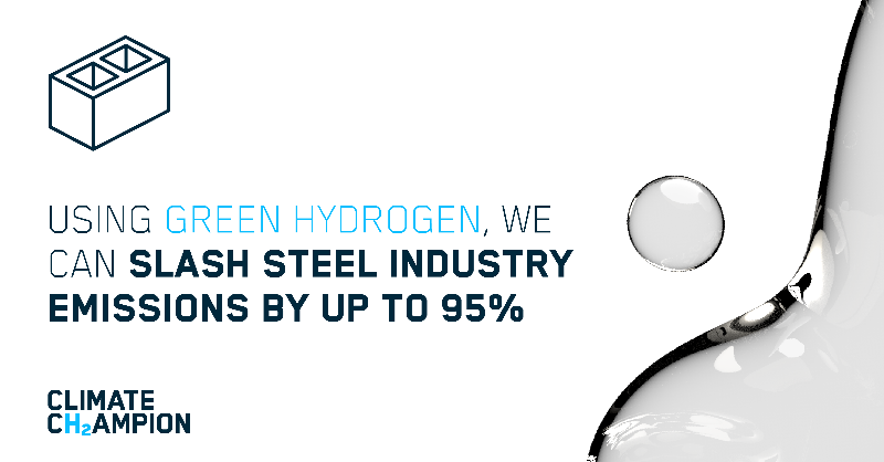 CLIMATECH2AMP's tweet photo. Currently, almost all steel is produced using coal as a heat source. As a whole, the steelmaking industry is responsible for 5% of global #emissions.

Can #renewable energy work instead?

Short Answer: Yes