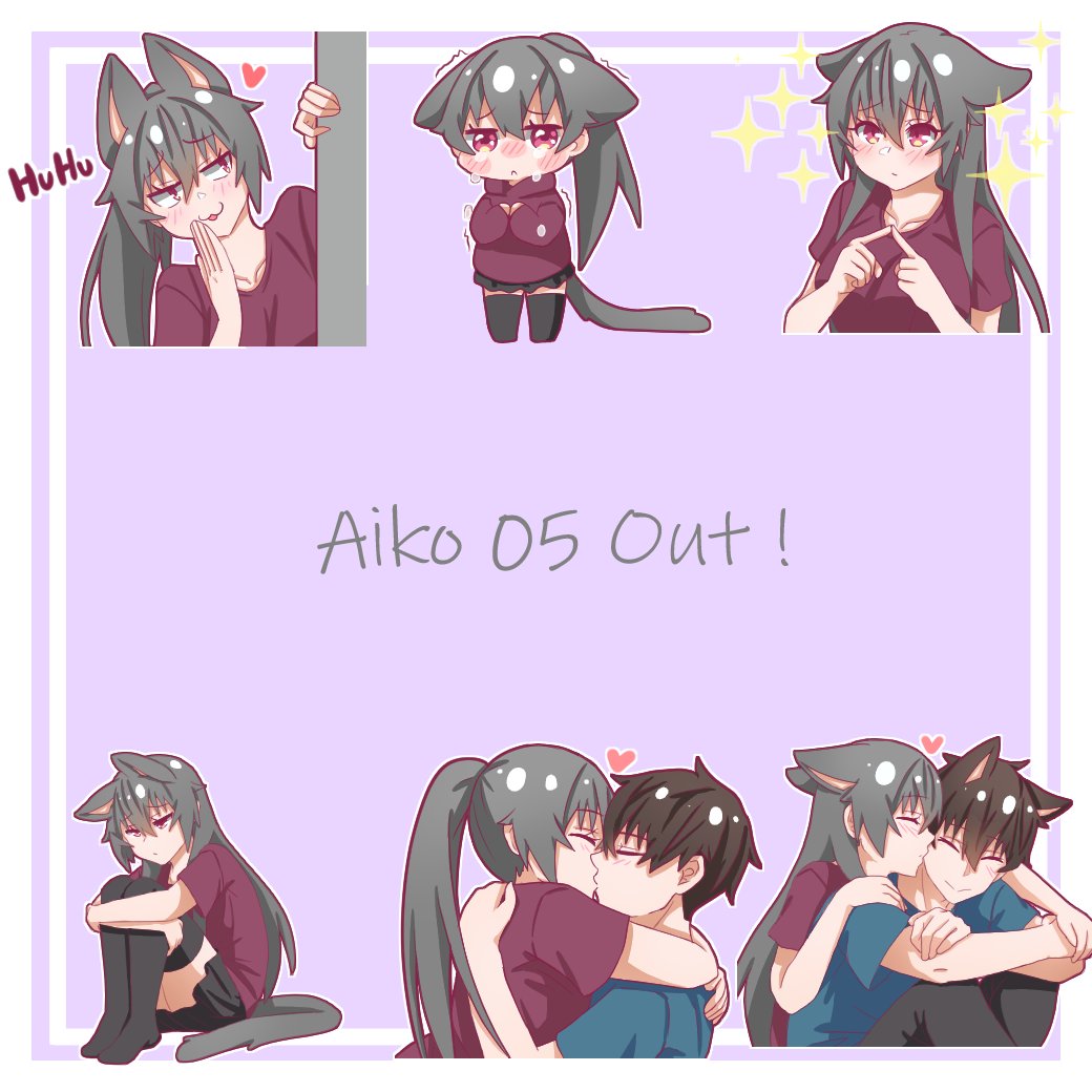Lerilith's tweet photo. Aiko 05 out ! 

https://t.co/l20wmSYakC

#LINEスタンプ  #linestickers https://t.co/a5D73R0pBz
