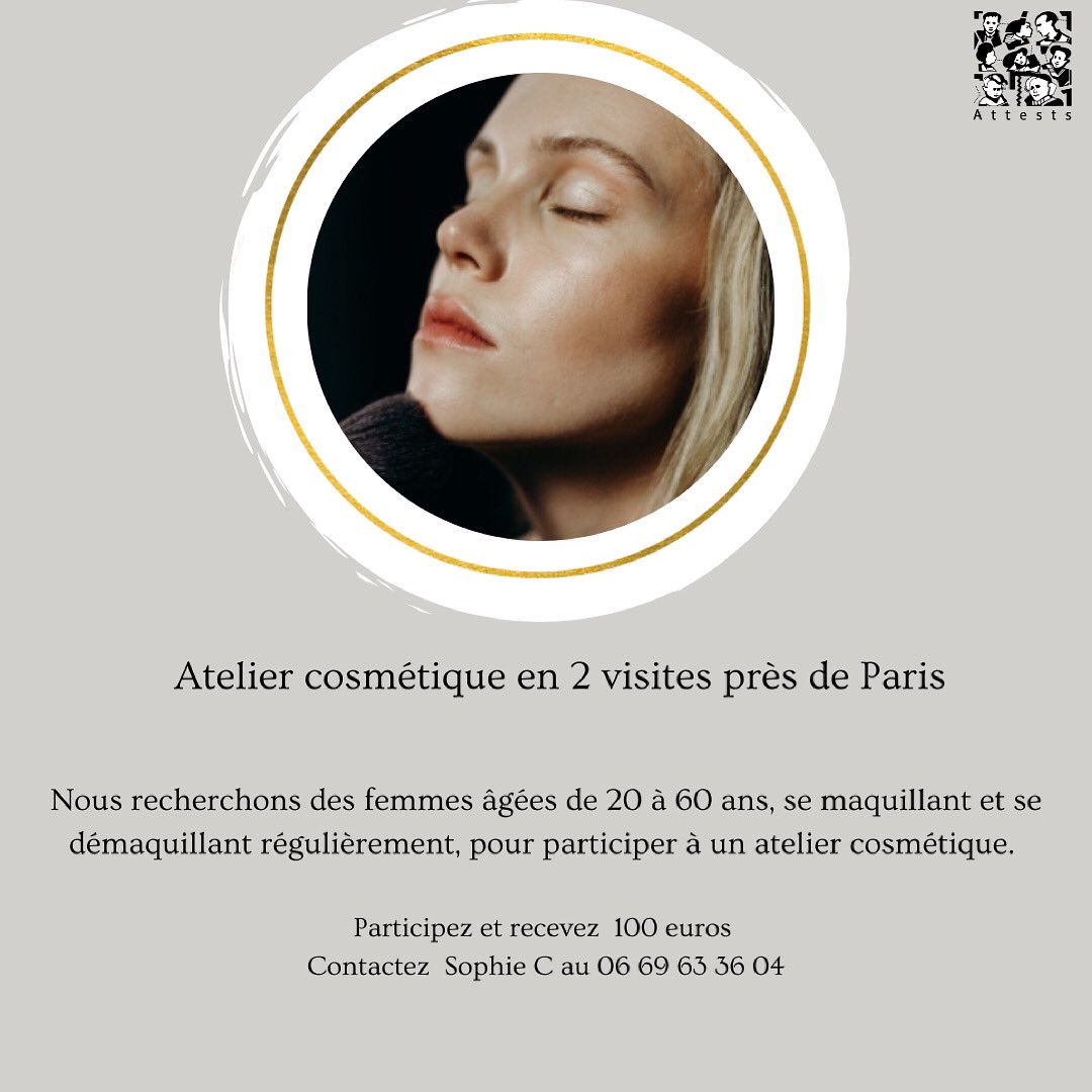 ATTESTS75's tweet photo. 🧑‍⚕️ Atelier cosmétiques
💶 Participez et recevez 100€
📌 Pour plus d’infos rendez vous sur https://t.co/C4QEIvhffX https://t.co/up6mimSugi