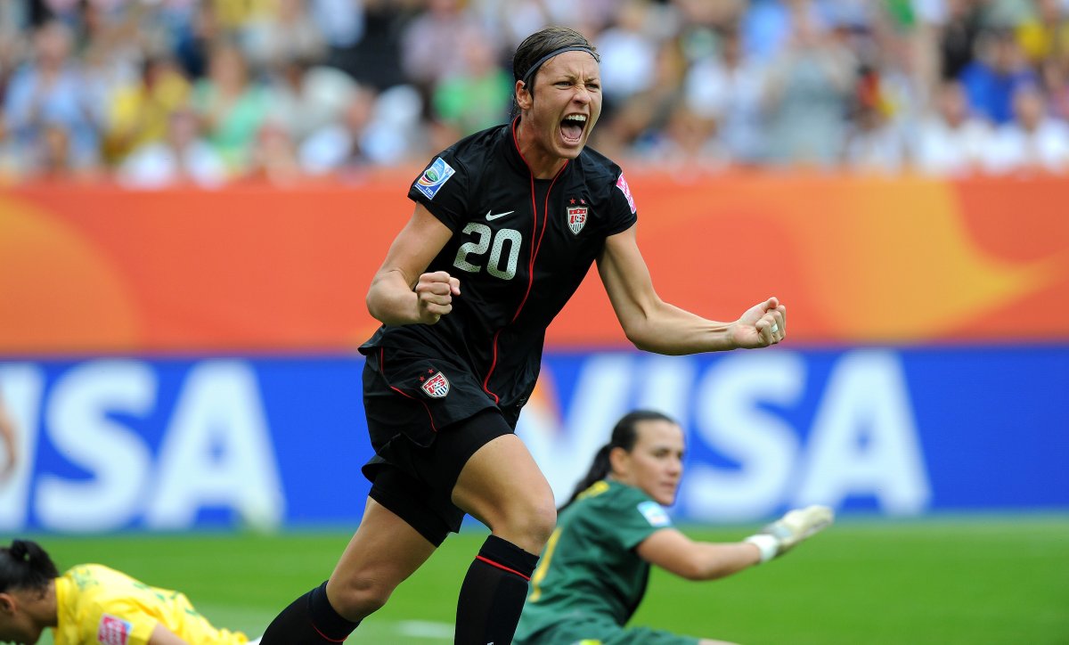 USWNT's tweet photo. Undeniable impact on the pitch ⚽️🥇🥇🏆
Working to change the world in her next chapter 💪

Happy Birthday @AbbyWambach! https://t.co/3RUkMpsYzo