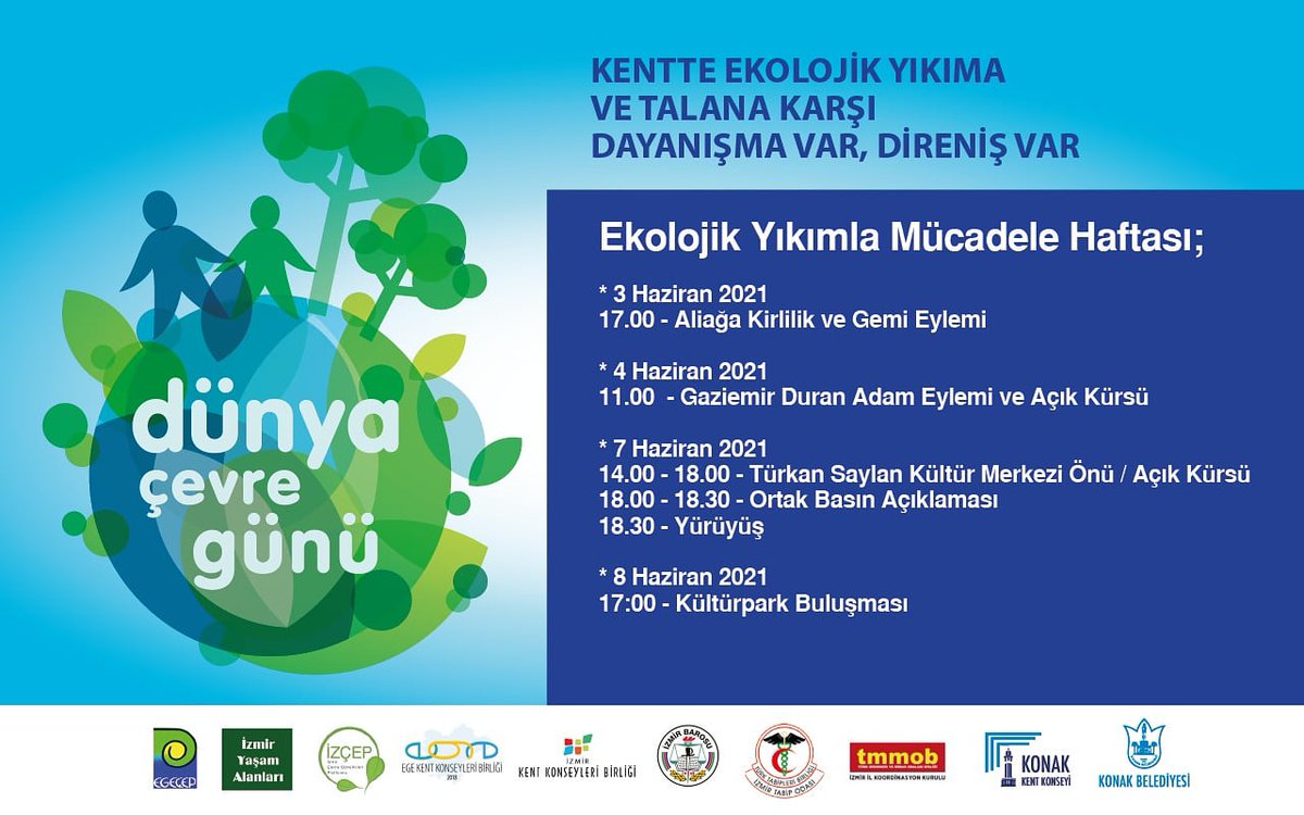 ALÇEP (Aliağa Çevre Platformu) (@alcepcevre) on Twitter photo Çevre Haftasında, bütün çevre örgütleri, ekolojik yıkıma karşı hep birlikte direnişte. <a href="/Gpizmir/">Greenpeace İzmir</a>
<a href="/ASuclular/">Asbest Suçluları💀💰⚖️</a>
<a href="/Greenpeace_ANK/">Greenpeace Ankara</a>
<a href="/Greenpeace_Med/">Greenpeace Türkiye</a>
<a href="/praksis_/">Praksis Müzik Grubu</a>
@FOXhaber
<a href="/birgun_ege/">BirGün Ege</a>
<a href="/evrenselgzt/">Evrensel Gazetesi</a> Çevre Haftasında, bütün çevre örgütleri, ekolojik yıkıma karşı hep birlikte direnişte. <a href="/Gpizmir/">Greenpeace İzmir</a>
<a href="/ASuclular/">Asbest Suçluları💀💰⚖️</a>
<a href="/Greenpeace_ANK/">Greenpeace Ankara</a>
<a href="/Greenpeace_Med/">Greenpeace Türkiye</a>
<a href="/praksis_/">Praksis Müzik Grubu</a>
@FOXhaber
<a href="/birgun_ege/">BirGün Ege</a>
<a href="/evrenselgzt/">Evrensel Gazetesi</a>