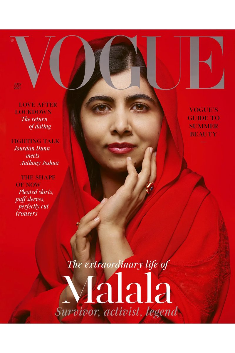 La portada de #VogueUK con Malala en portada de la que les estábamos hablando en @airelibre_fm, @IlanaSod y un servidor. ¿Les gusta?